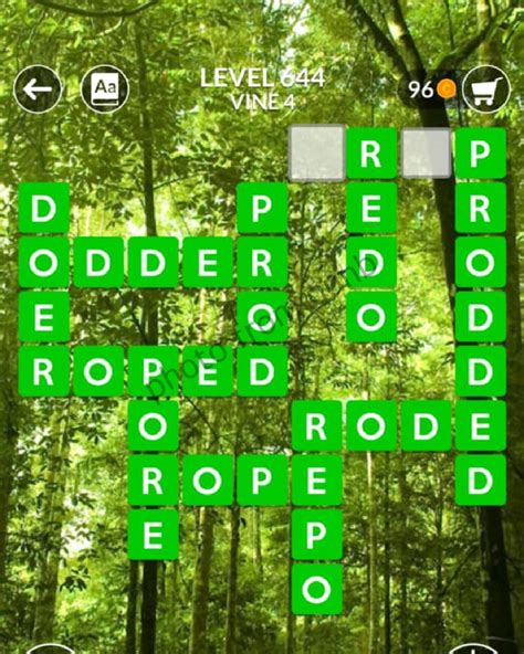 wordscapes level 644|Wordscapes Level 644, Vine 4 .
